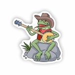 Bluegrass Banjo Country  Sticker (Peel N' Stick)